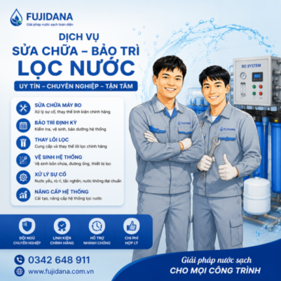 Dịch vụ vệ sinh và bảo trì hệ thống lọc nước